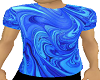 t shirt M design blue 1