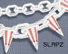 !!S Spike Choker Peachy