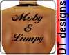 Moby & Lumpy  back tatto