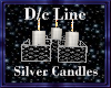 D/c Silver Candle Set