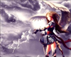 Warrior angel in the sky