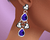 Silver Blue Earrings