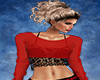 Red/Black Lacy Top