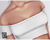 ❥ White Bare Top.