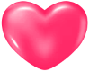 Rose Puffy Heart