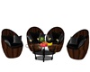 BLACK CHAT CHAIRS