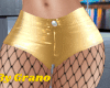 RL Sexy Gold Mini Shorts
