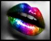 (SN) Rainbow Lips Framed