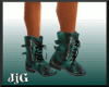 JjG Teal Army Boots