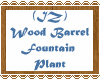 (IZ) Wood Barrel Plant