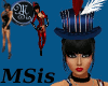 (MSis) BL,Red&Wh TopHat