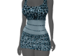 8! Leopard Blue Dress