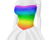 Rainbow wedding dress