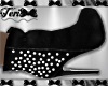 Pearl Studded Black Boot