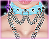 Chained Collar Blue