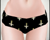 Cross Black Panties