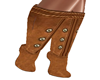 Brown suede boots