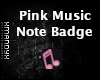 Pink Music Note Badge2