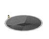 Grey round rug