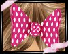 *SS* Hot Pink Dotty Bow