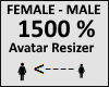 Avatar scaler 1500%