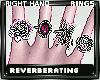 R| PinkBlackGothRingsRH