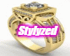 Gold Dia Wedding Ring
