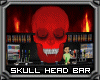 Red Skull Head Bar