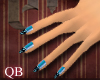 [QB] Short nails [Blue]