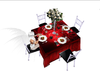 blk/red wedding table