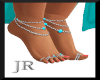 [JR] Feet Jewels Aqua
