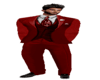 Dark red suit