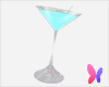 Blue glow cocktail