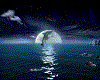 (HPM) moon over the sea