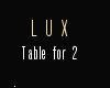 ! Lux Table 2