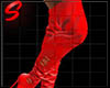 Xmas Red Thigh Boots