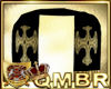 QMBR Stole Blk-G Cross