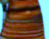 ornge black stripe dress