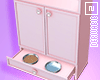 Pink Pet Food Cabinet