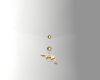 Gold Pistol Belly Ring