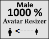 Avatar scaler 1000% Male