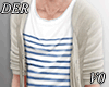 [V0] Stripe:Wave Shirt