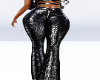 Flare leather pants