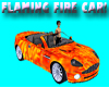 Animated Flames Fire Car