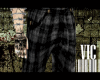Plaid Black Jeans