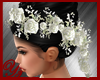 hair wedding flowers