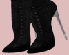 E* Black Designer Boots