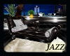 Jazz-Blk Leather Chaise