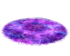 Round Fur Rug |neon