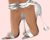 E* Retro Silver Heels